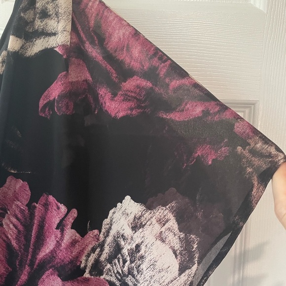 Le Chateau One Shoulder Floral Chiffon Dress NWOT size Xsmall - Picture 5 of 14